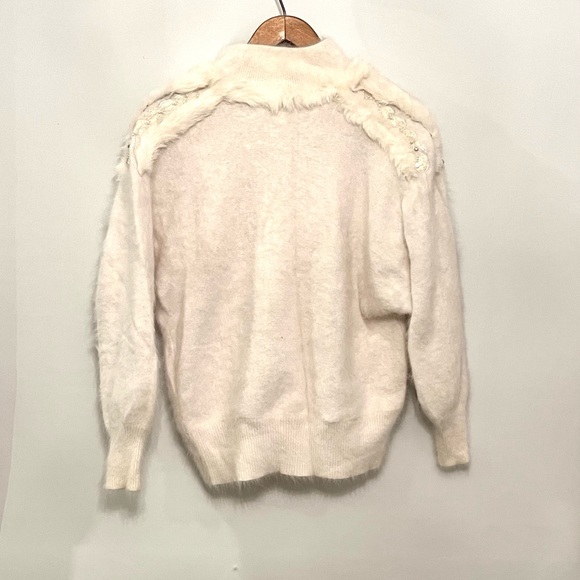 Vintage Mariella rabbit and nylon zip Jacket size L - Picture 8 of 10